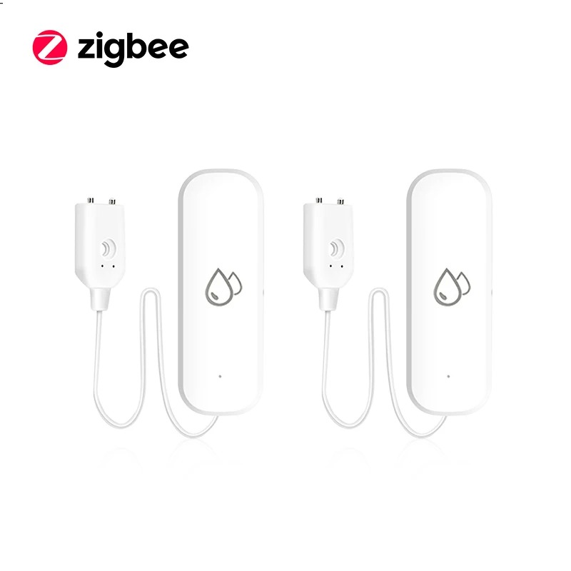 Tuya WiFi/ZigBee Water Sensor Leakage Alarm Flood Leak Detector Smart Home APP Remote Control Smart Home Security Protection: green