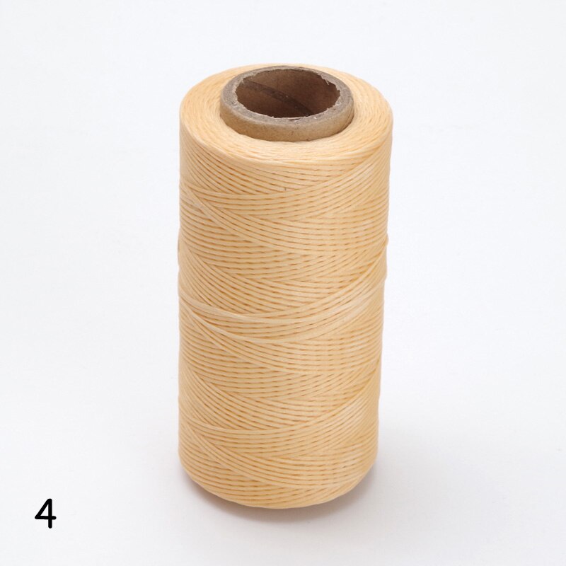 12 färger 260m 1mm platt vaxad vaxtråd 150d/16 sladdar sömnad hantverksverktyg handsömmar för diy-läder: 4