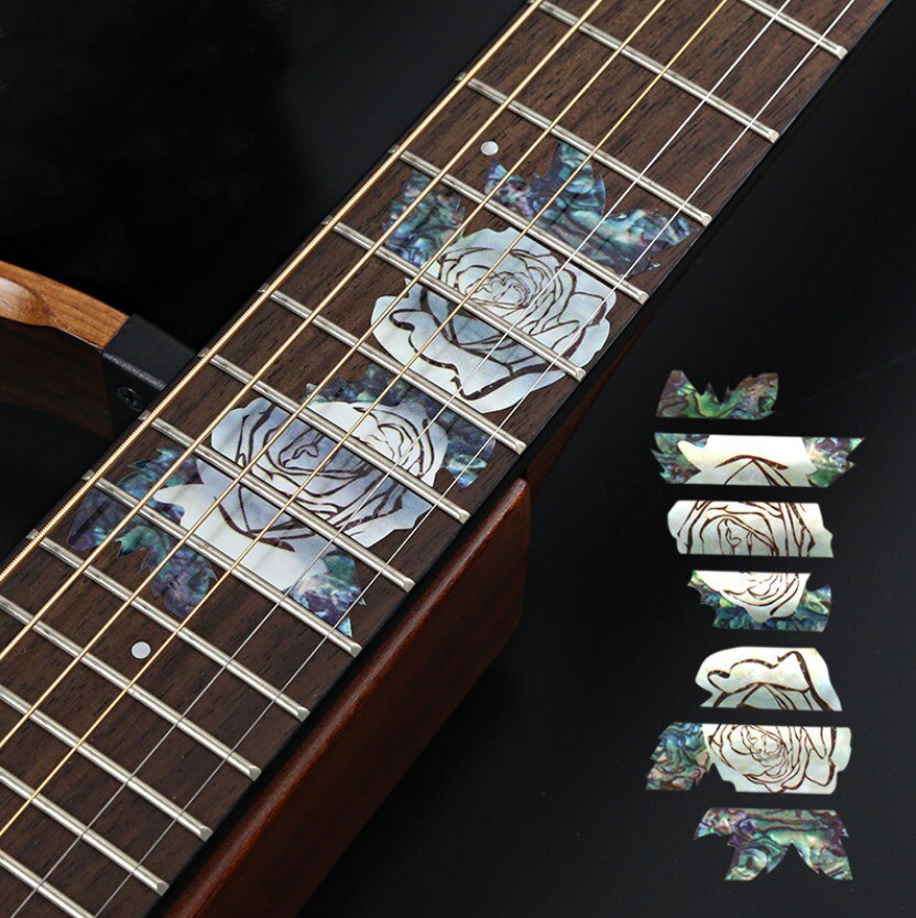 28 Stijlen Cross Inlay Decals Fretboard Sticker Voor Elektrisch Akoestische Gitaar Bas Ultra Dunne Sticker Ukulele Guitarra Accessoires: Y