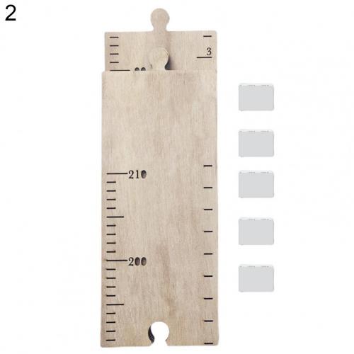 Height Ruler Exquisite Splice Type Height Growth Chart Multi-purpose 1 Set Wooden Height Growth Chart Wall Ruler: 2