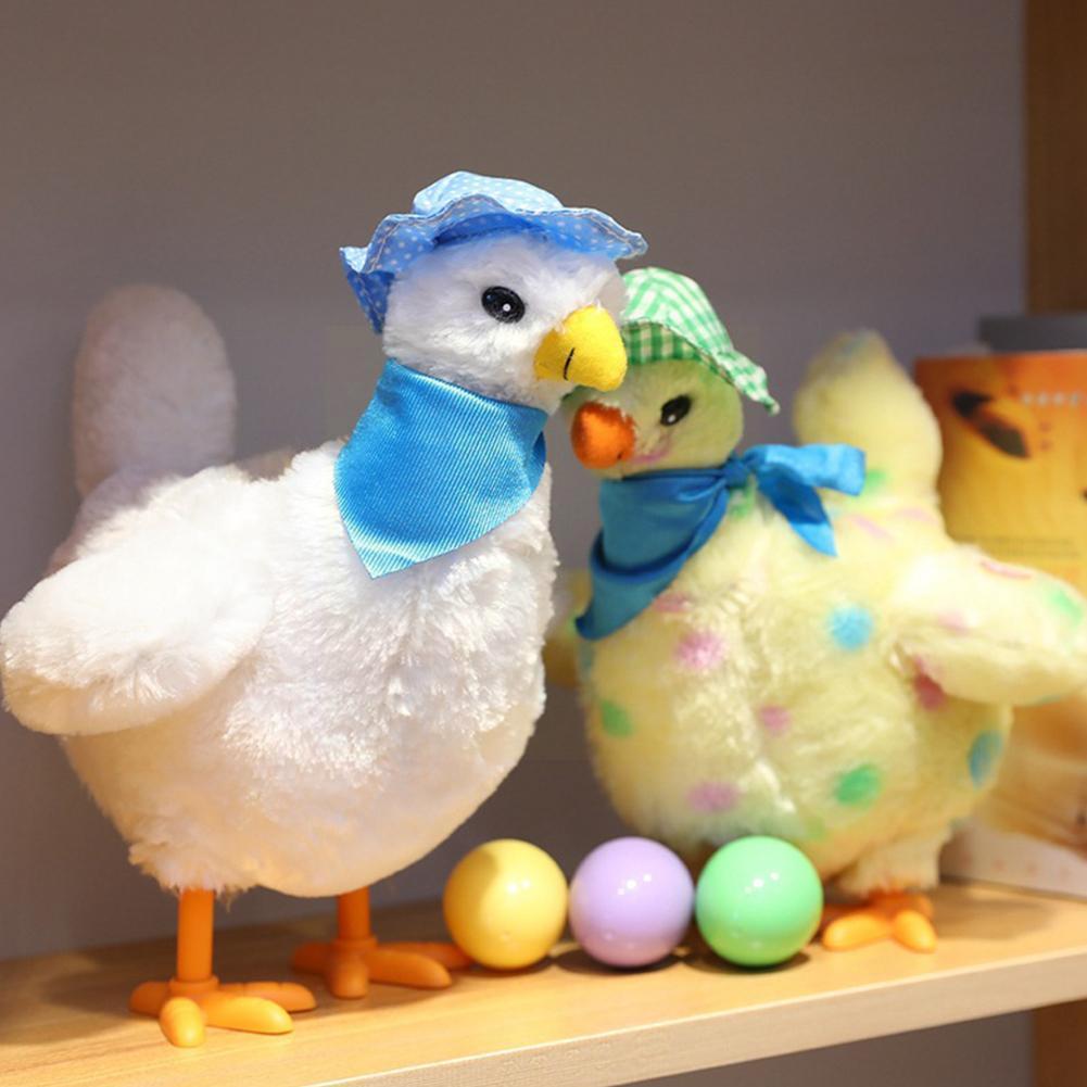 Leggen Ei Kip Kip Elektronische Knuffel Dansen Zingen Anti-Stress Gadget Grappig Kerstcadeau Voor Kinderen Q9c3
