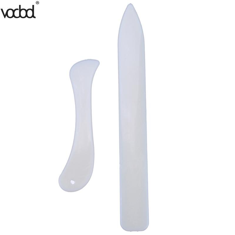 2pcs DIY Scrapbooking Paper Creaser Card Set Manual Cutting Paper Folding Tool Crafts Edge Side Slicker Letter Opening Device