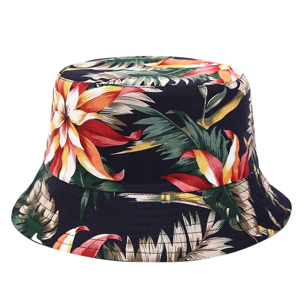 Unisex Foldable Bucket Hat Beach Sun Hat Fisherman Hat Unisex Men Women Floral Sun Hat Outing Two-sided Bucket Caps #z: Q