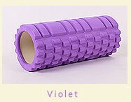 Yoga Foam Roller - Pilates Fitness Muscle Relaxation - Exercise Massage Tool: Purple