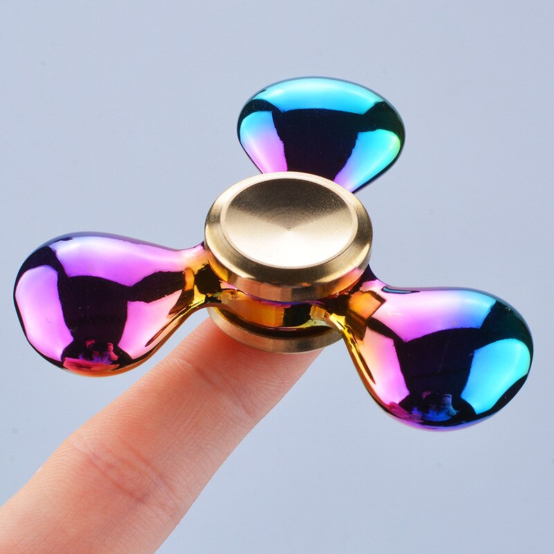 Estartek Bunte Reine Kupfer Metall Rudder Hand Spinner Fingertip Gyroskop Zappeln Spinner EDC Dekompression Spielzeug für: Rot