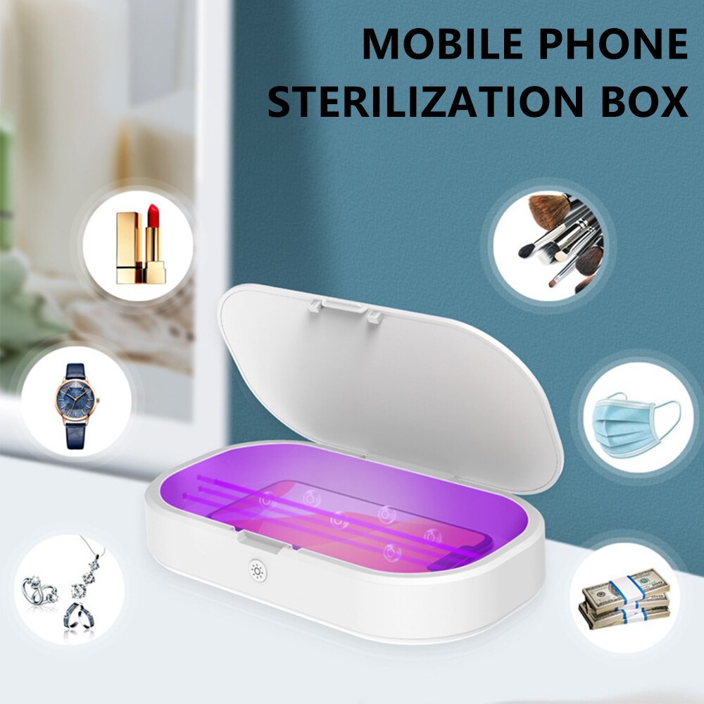 Uv Sterilisator Box Esterilizador Ultraviolet Ray Telefoon Desinfectie Kast Voor Sieraden Telefoon Sterilisator