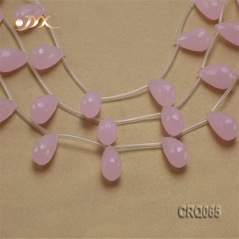 JYX Authentieke 14x25mm -vormige Rose Quartz Pieces String 15inch DIY Sieraden voor Vrouwen: Default Title