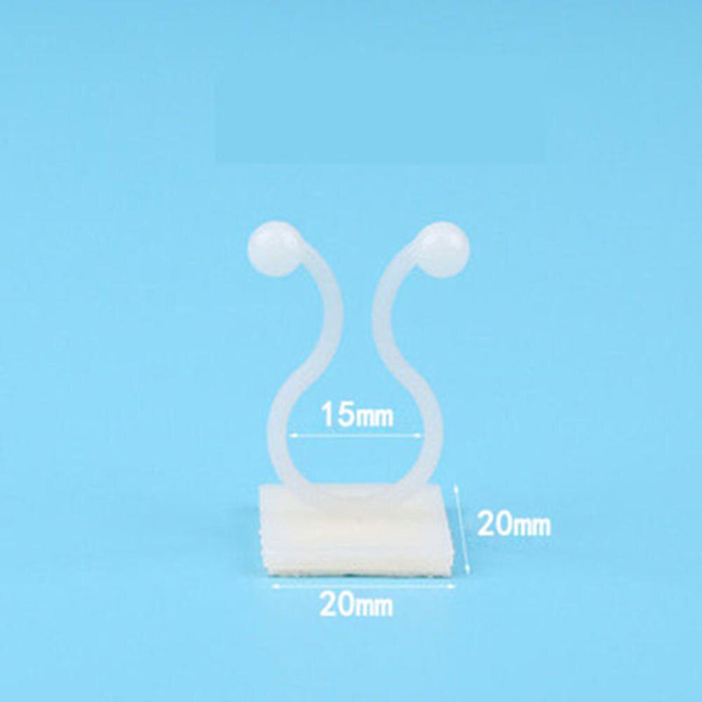 5pcs/lot Wall Climbing Fixer Green Plant Green Vine Climbing Wall Fixer Paste No Trace Hook Home Garden Balcony Decoration: White M