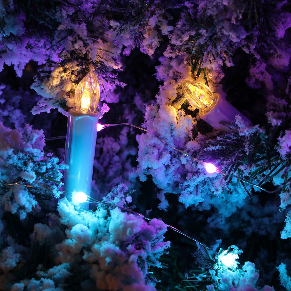 10pc/lot LED Candles Christmas Tree Decoration Light Wireless Remote Control Tealights Night Light for Home Party