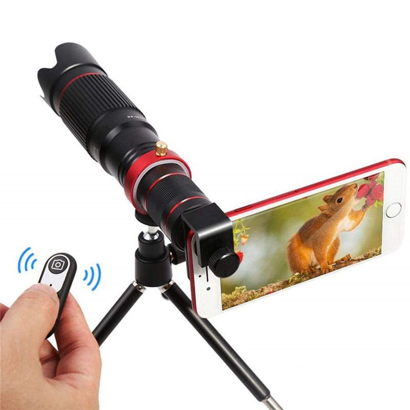 Bluetooth zoom teleskop mobiltelefon linser universell 4k hd 36x enkelt fokus optisk linse til iphone huawei kamera linse