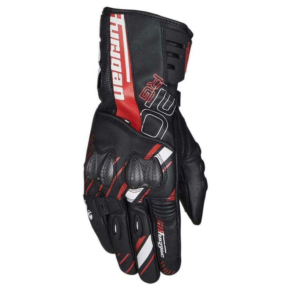 Furygan – gants de moto en cuir pour moto AFS 20, gants d'équitation respirants à porter, gants longs de chevalier en Fiber de carbone pour Protection contre les chutes