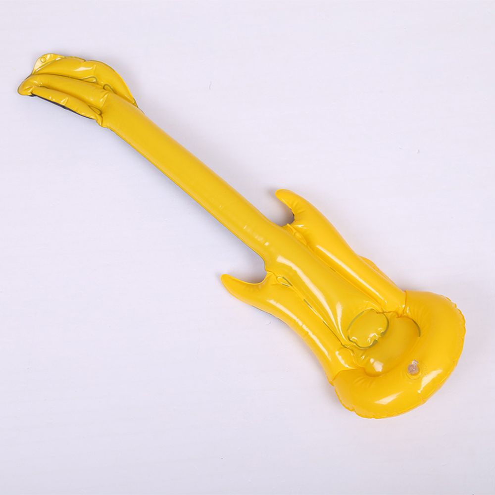 1 pc dejlige børn børn rock oppustelig legetøj luftfylder guitar pvc fødselsdag strandfest til børn baby tilfældig farve