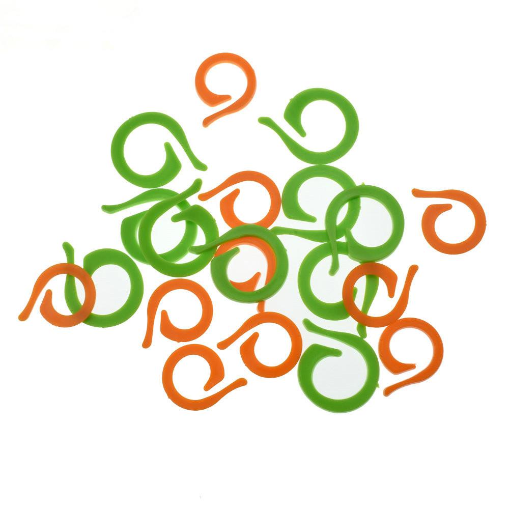 Knitting Crochet kit Needle Clip Crochet Hook Plastic Knit Stitch Craft Markers CrossStitch tool Sewing accessories Tool: 20PCS