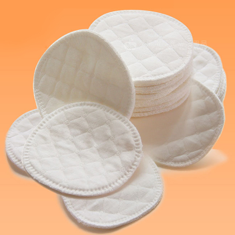 12pcs Pure Cotton Anti-seepage Breast Pads Washable Accessories Proof Baby Feeding Absorbent Leak Pads Soft Breast Breastfe A0D3