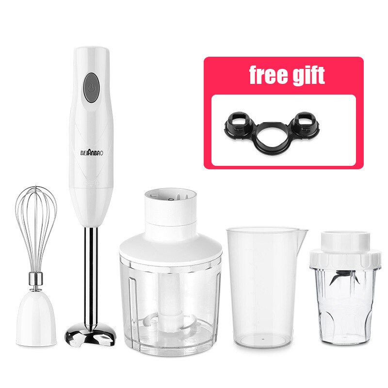Household Electric Blender Multifunction Food Processor Mixer Portable Kitchen Whisk Beaker Juicer Milkshake Maker Blender EU: c set / US PLUG