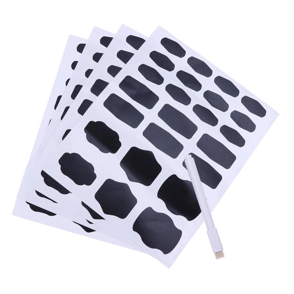 96 Pcs Milieuvriendelijke Schoolbord Labels Schoolbord Labels Stickers Set Voor Kantoor Decoreren Potten Keuken Pantry Thuis