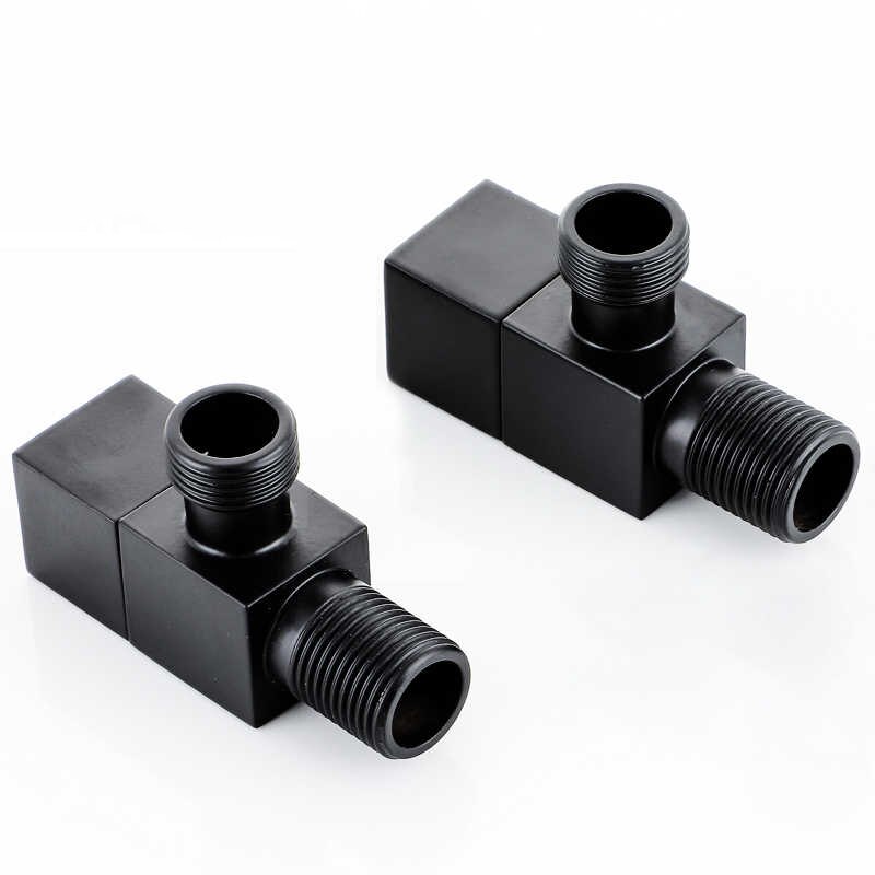 Winkel Ventil Wasser Regelventil Brus Gold Ecke Ventil Schlecht Wasserhahn Wasser Ventil 1/2*1/2 Edelstahl Schwarz Winkel ventile