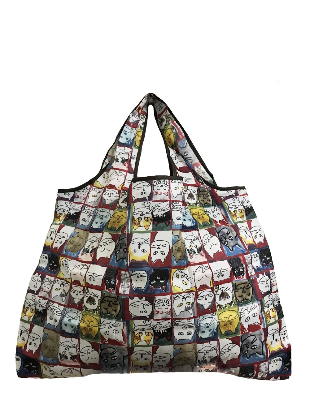 Neue Frauen Foldaway Käufer Tasche Damen Wiederverwendbare Einkaufstasche Eco Tote Tasche Lebensmittel Maschine Waschbar Tragen Wasserdichte Tasche 58x68cm: D