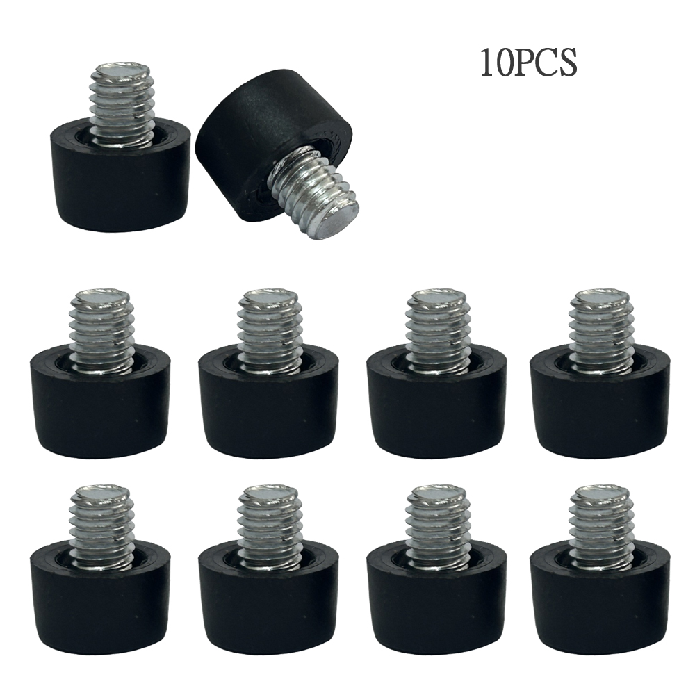 Pies de soporte ajustables de plástico, pies de soporte de nivelación de muebles de plástico, patas de mesa, patas de gabinete, estantes, diámetro de M6, 12mm: Blanco