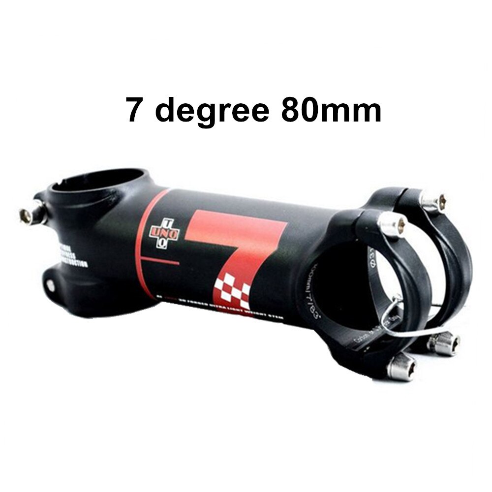 UNO 7 Stem lightest 7050 Aluminum Mountain Bike Stem uno bicycle stem 31.8*60/70/80/90/100/110/120/130mm 7 degrees / 17 degrees: 7 degree 80mm