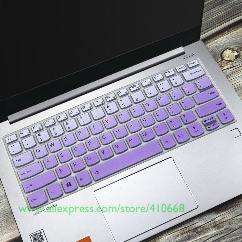 Til lenovo ideapad  s145 l340 s340 14 ast 14 iwl 14 igm 14 ikb  s145-14 ast  s145-14 ikb  s145-14 iwl  s145-14 igm 14 " laptop tastatur cover: Gradvis lilla