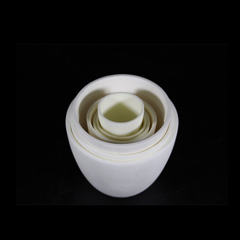 Creuset en alumine 99.3% avec couvercles | Creusette cylindrique en corindon/creusette en céramique de 5ml