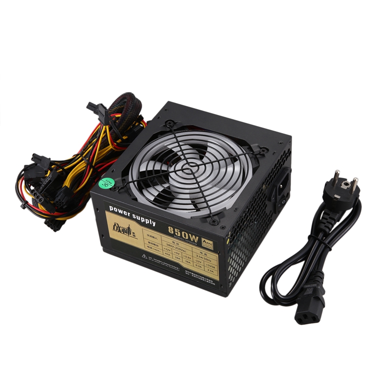 650W Quiet with Fan ATX 12V 4/8-Pin PC Power Supply Modular SLI Illuminated Fan for High-End Computer Configuration PC