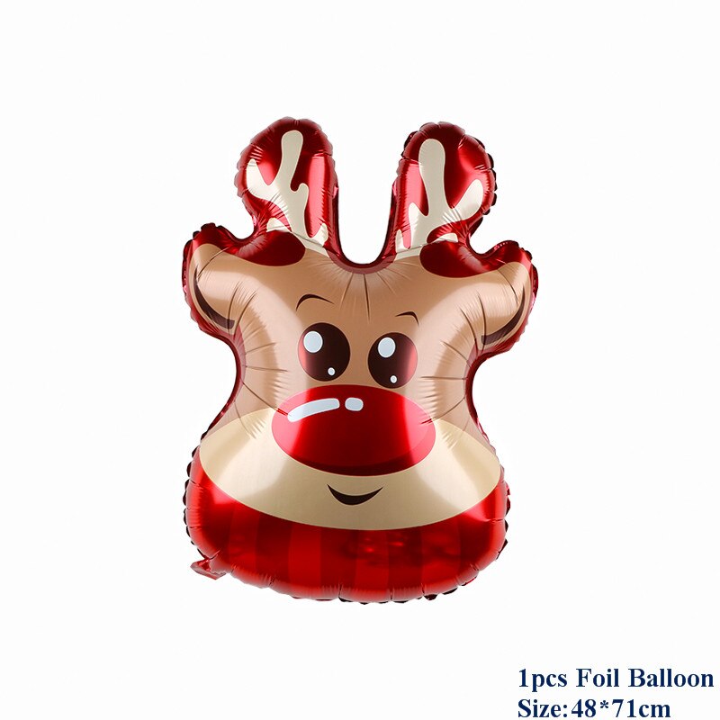 God jul ballonger jultomten snögubbe träd år jul ballonger fest dekoration ballonger: Stil 22