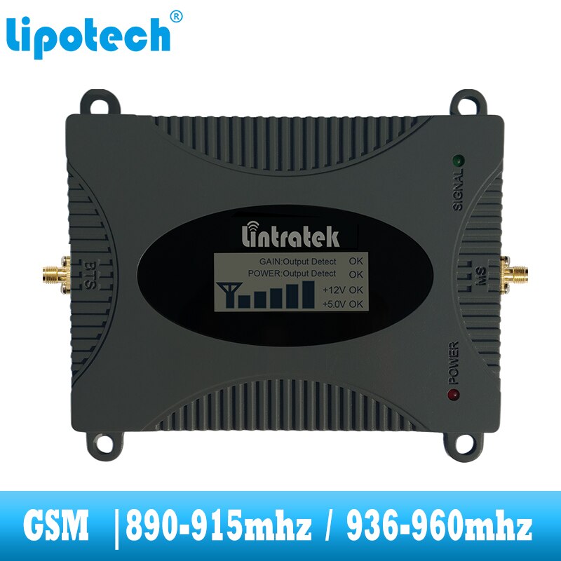 lintratek Mobile Cell Phone Signal Booster 2G GSM 900MHz cellular Repeater communication amplifier with Yagi and whid antenna