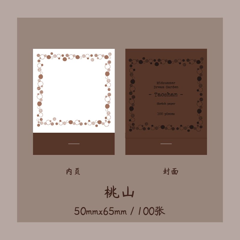 100 Stks/doos, Basic Eenvoudige Datum Memo Pad, Tijd Planning Bericht Memo Pad, Kantoor Accessoires Student Briefpapier