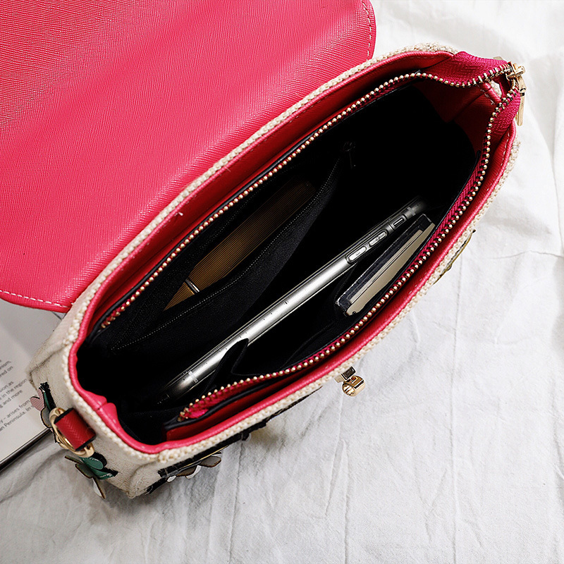 Style Embroidered Renovate Package Handbag Single Shoulder Span Woman Bag