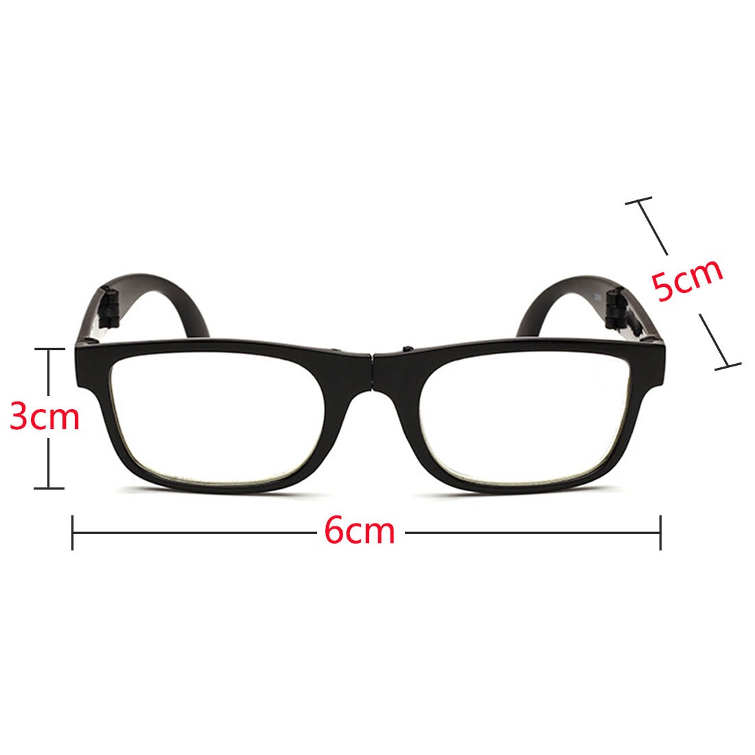 Lunettes de lecture à 1pc verres grossissants, portables pour parents presbytes, grossissement de 100-400 degrés