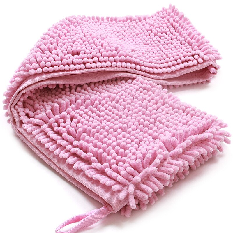 Kjæledyr hund håndkle mikrofiber sterkt absorberende vann chenille håndkle hunder tørke håndkle teppe kjæledyr rekvisita hund badekåpe for hundevalp