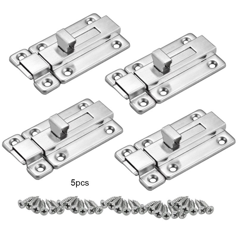 Stainless Steel Door Bolts Latch Sliding Door Lock Slide Bolts for Internal Doors _WK
