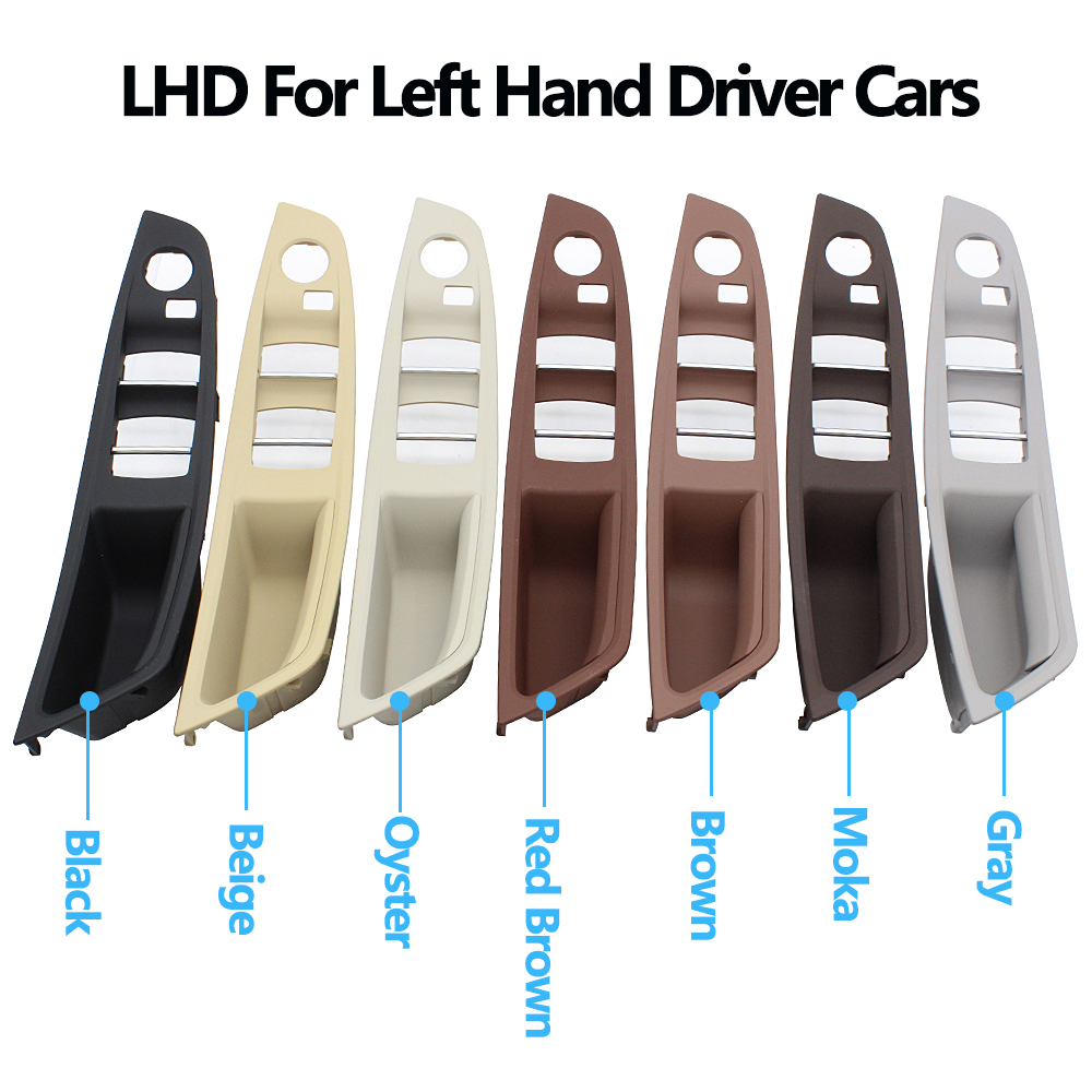 LHD RHD Interior Door Pull Handle Armrest Panel Trim No Mirror Folding Button for BMW 5 Series F10 F11 F18 520 523 525 528 530