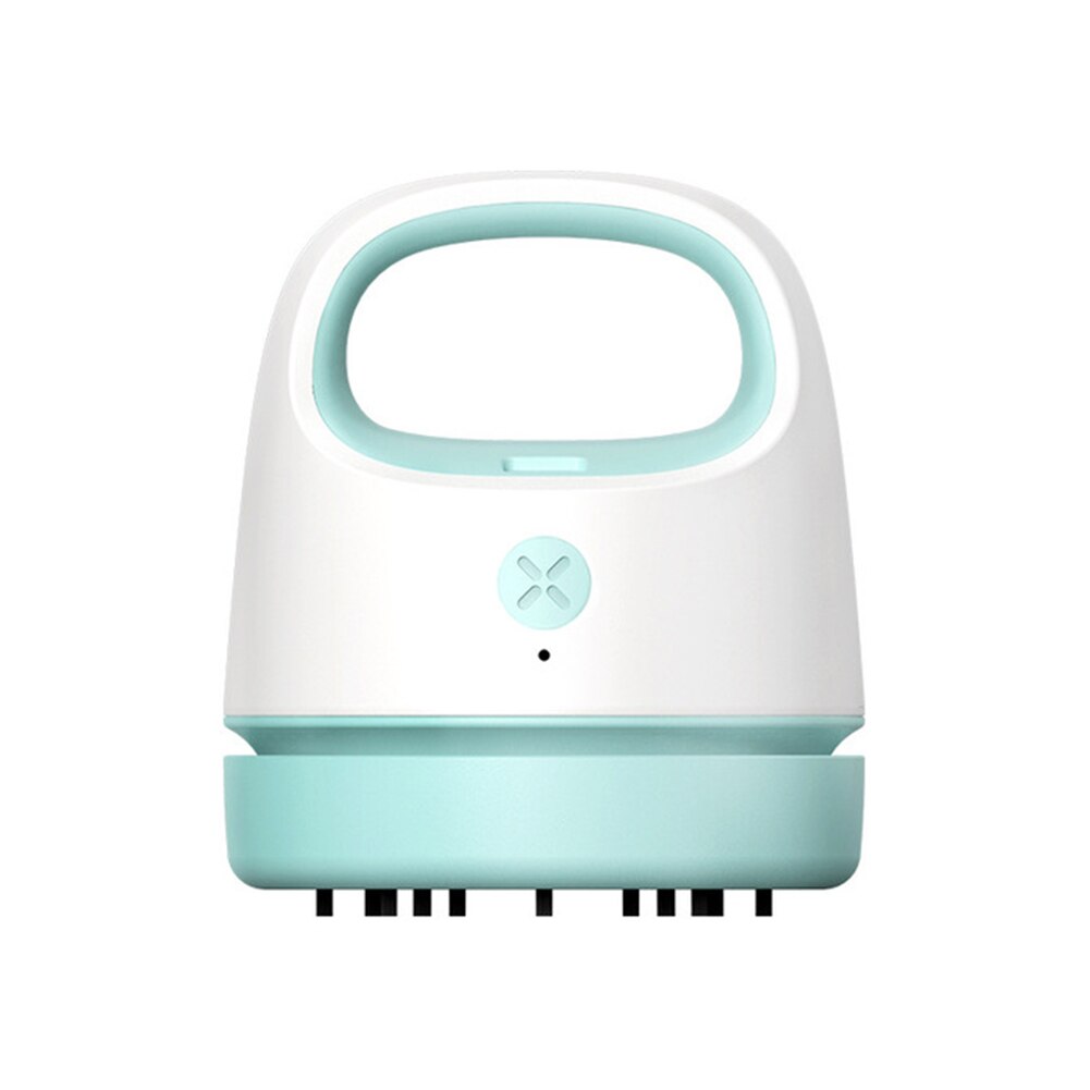 VODOOL-Mini aspiradora portátil de escritorio para portátil, aspiradora de pelo, recolector de polvo para Notebook, teclado de ordenador, herramientas de limpieza Interior de coche: Azul