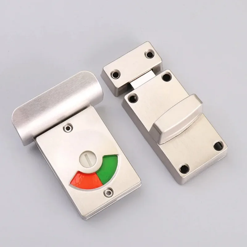 Scheidingsdeurslot aluminium badkamer met rood groen indicatorslot voor openbaar toilet nachtschoot kantoor kleedkamer
