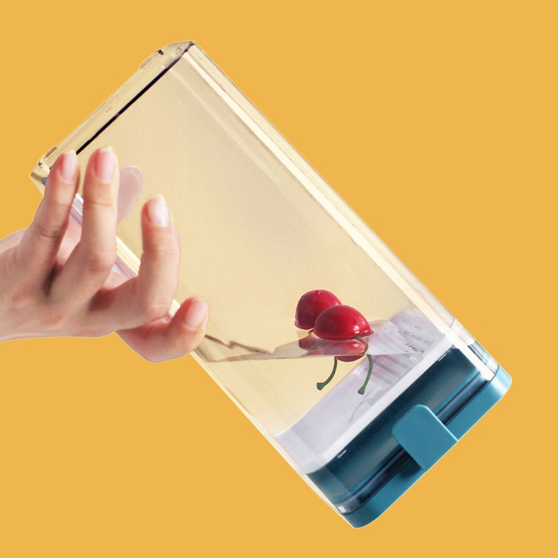 500/1000/1600 ML Food Storage Container Plastic Kitchen Refrigerator Noodle Box Multi Grain Storage Tank Transparent Sealed Cans