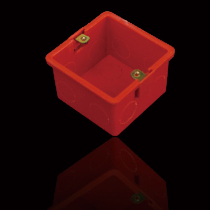 86 Type PVC Junction Box 50mm Flame Retardant Wire Concealed Box Switch Socket Bottom Box 50mm