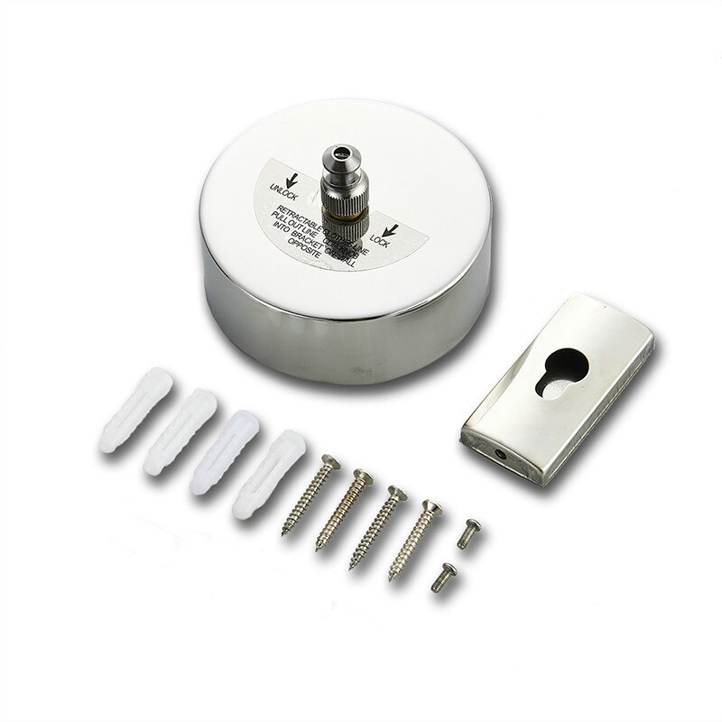 Retractable Clothesline Indoor Outdoor Laundry Hanger Clothes Dryer Clothes Drying Rack Rope Telescopic Invisible Clothesline: 3