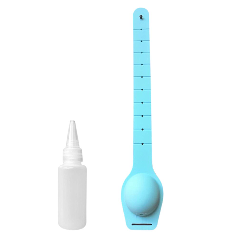 Pulsera dispensadora de Alcohol y Gel para adultos y niños, dispensador de mano portátil, de silicona, 1 unidad: Blue