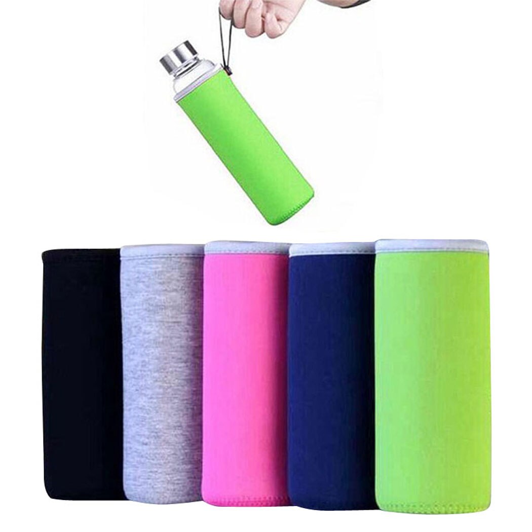 550ml urheilullinen vesipullon kansi neopreeni eriste hihalaukku laukku pussi kannettava tyhjiökuppisetti urheilu retkeilytarvikkeet