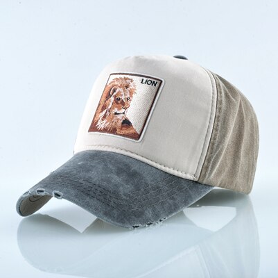 Unisex Baseball Cap Männer Frauen Tiere Stickerei Snapback Hut Frühling Sommer Baumwolle Gewaschen Denim Hip Hop Knochen Casquette: Licht Lila
