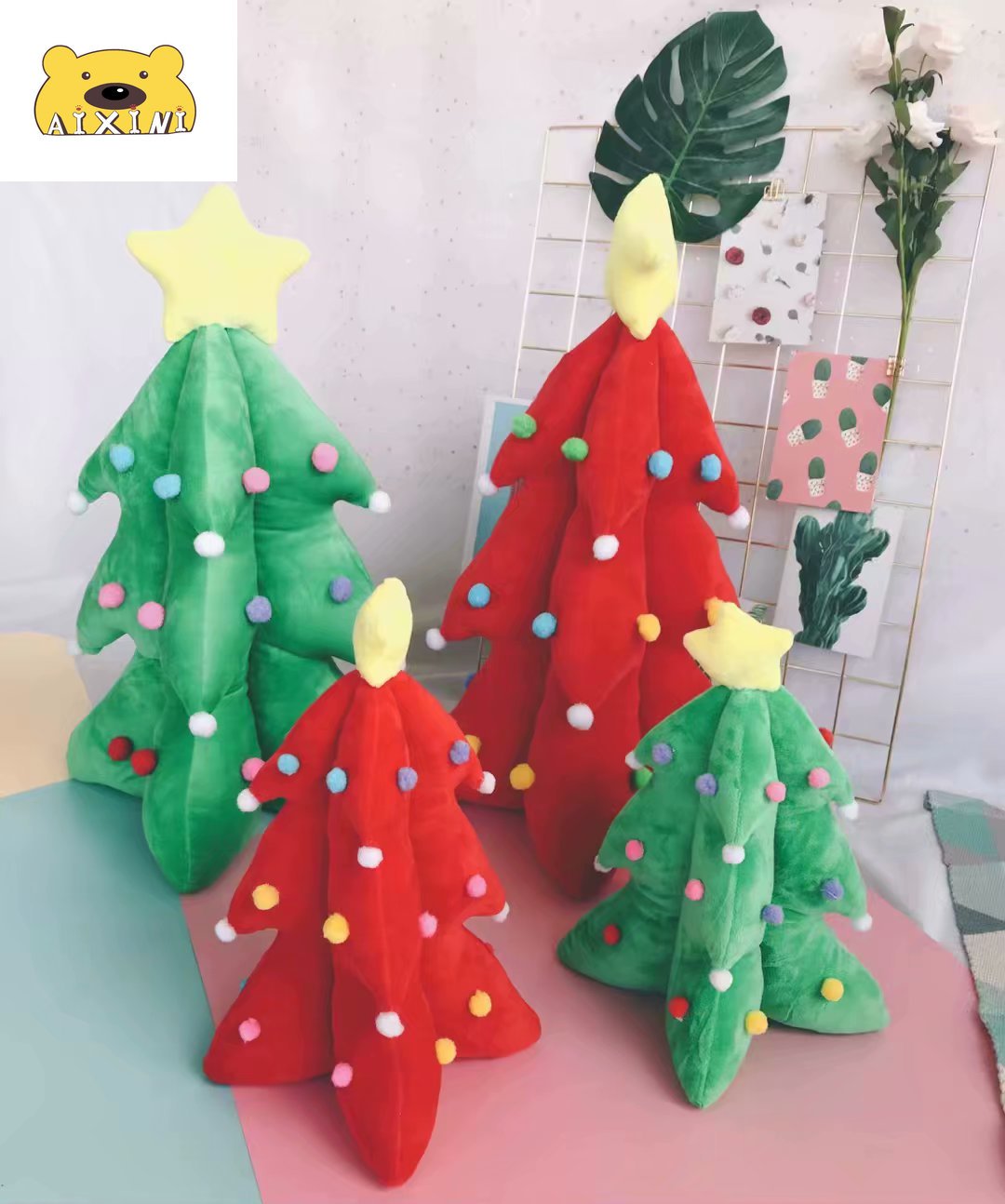 Funny Christmas Tree Ornaments Decor Kawaii Cute Pillows Decor Home Pillow Kid Christmas Toys Christmas Decorations