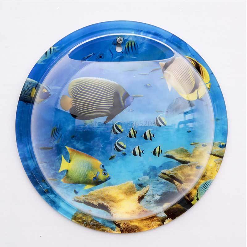 Peceras acrílicas para colgar en la pared, accesorios de montaje en pared, para acuario, maceta para flores, florero para plantas, Mini acuario, Betta: 23x23c m