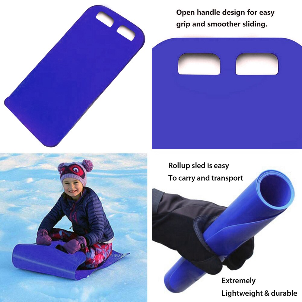 Tapis volant tapis de ski traîneau pliable Snowboard Flexible rouler traîneaux à neige planche de ski enfants adulte luge neige accessoires