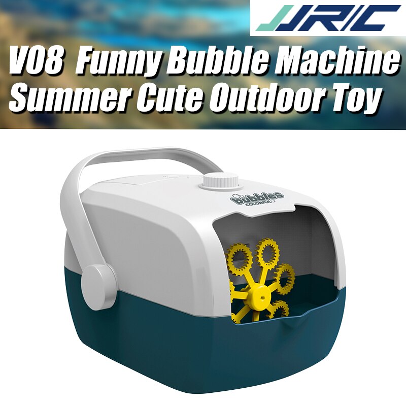 Jjrc V08 Zomer Funny Magic Bubble Automatische Koffer Elektrische Bubble Machine Outdoor Kinderen Speelgoed