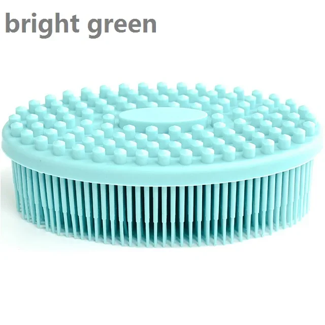 Silicone Loofah Body Scrubber, Soft Rubber Loofahs,Sponge Scrubber Brush,Loofa Bath Shower Kit,Silicon Back Scrubber Eco for Gym: Red