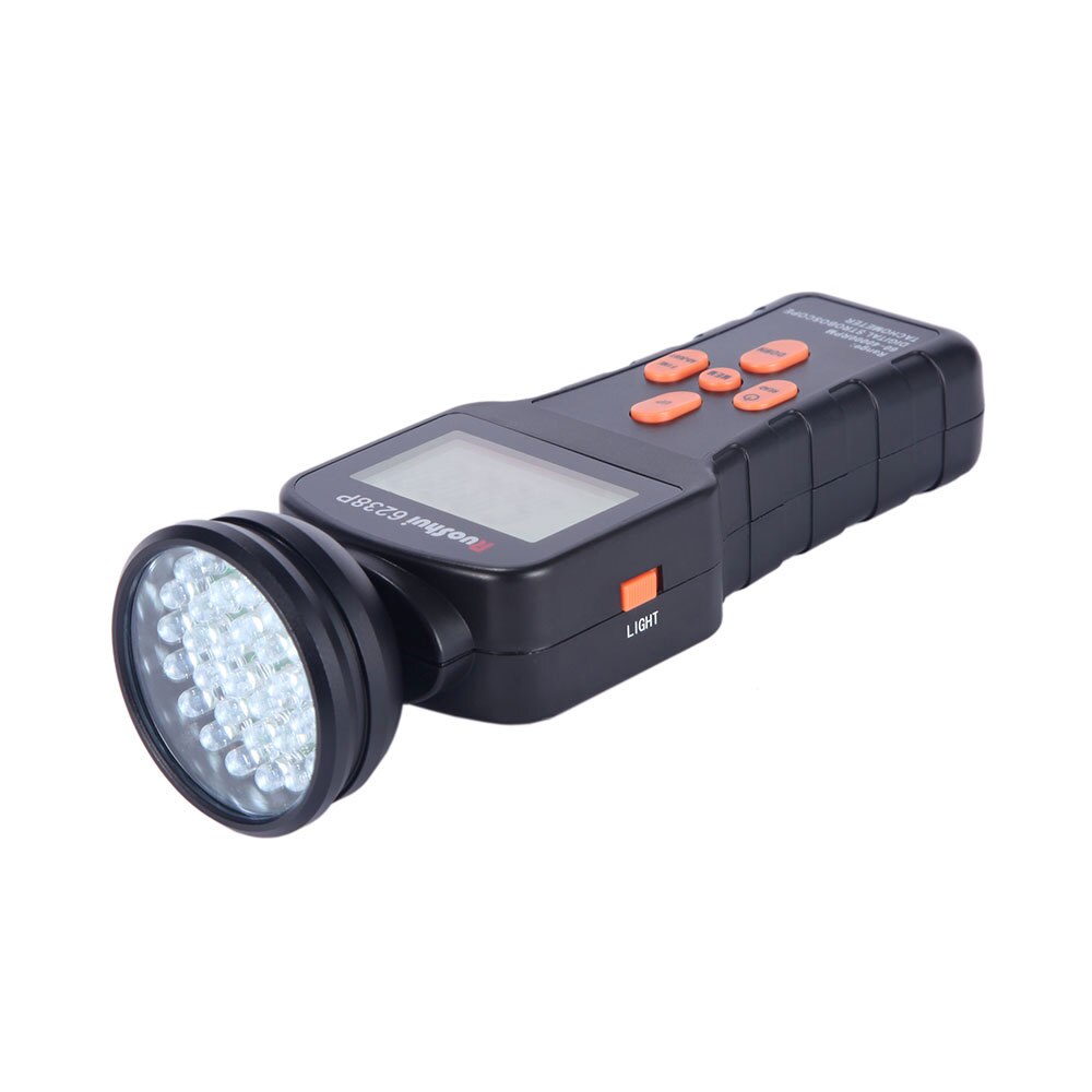 Ruoshui VC6238P Digitale Stroboscoop Niet Contact Rpm Optische Revolutie Meter Snelheidsmeter Tacometro Teser Velocity