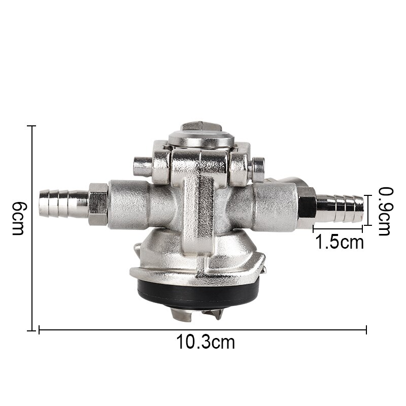 Stainless Steel Low Profile Beer Keg Coupler D System Coupler With Pressure Relief Valve Space Saving Keg Dispenser Tap HomeBrew